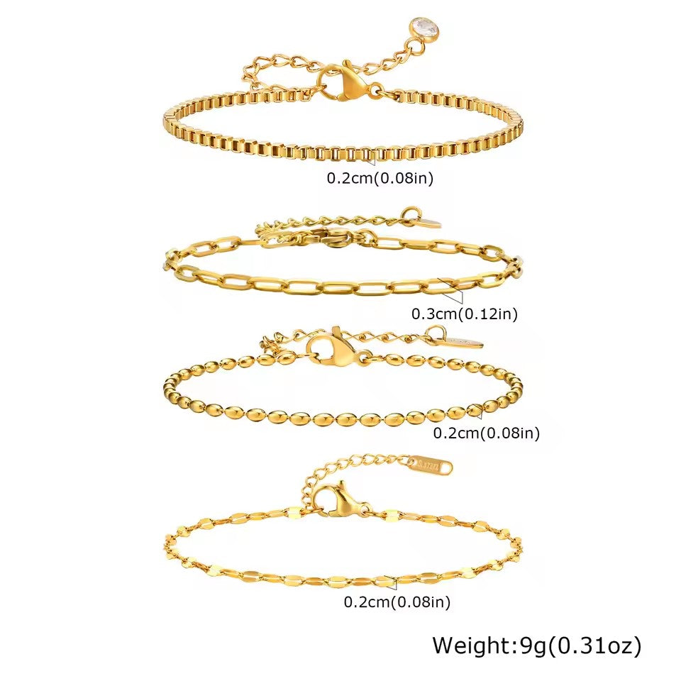 Non Tarnish Stainless Steel Bracelet Stackable