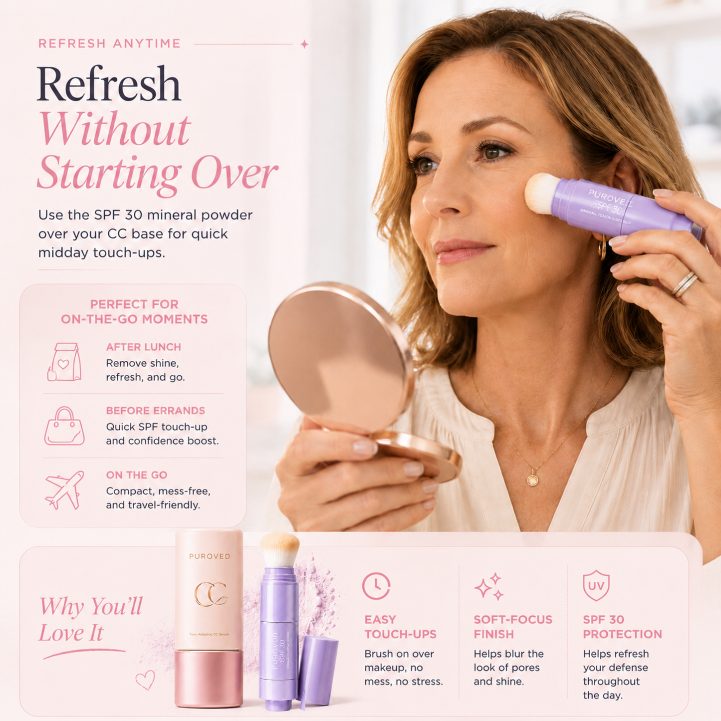 CC Serum + Solid SPF 30 Sunscreen Brush