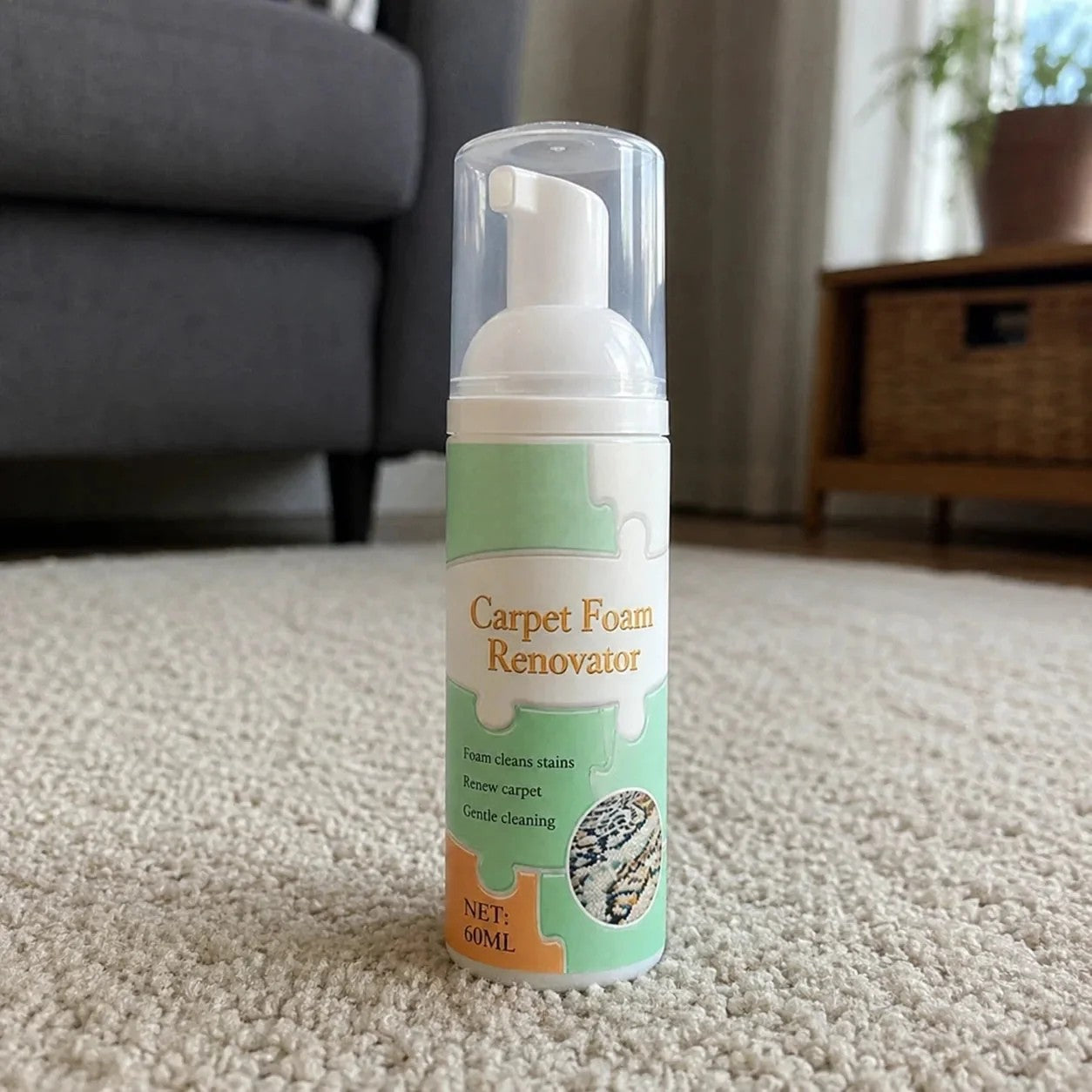 🔥Limited Time Promotion 50% OFF🔥Waterless Carpet Foam Stain Remover with Towel