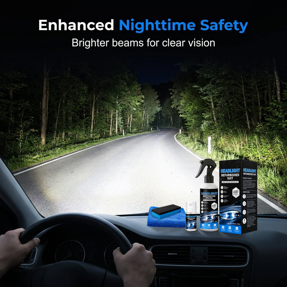 🚗Headlight Crystal Restorer-Car Protection in a Day Kit