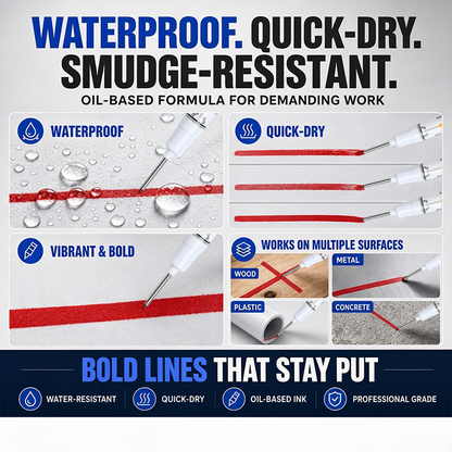 Precision Tip Quick-Dry Oil-Based Marker Pen
