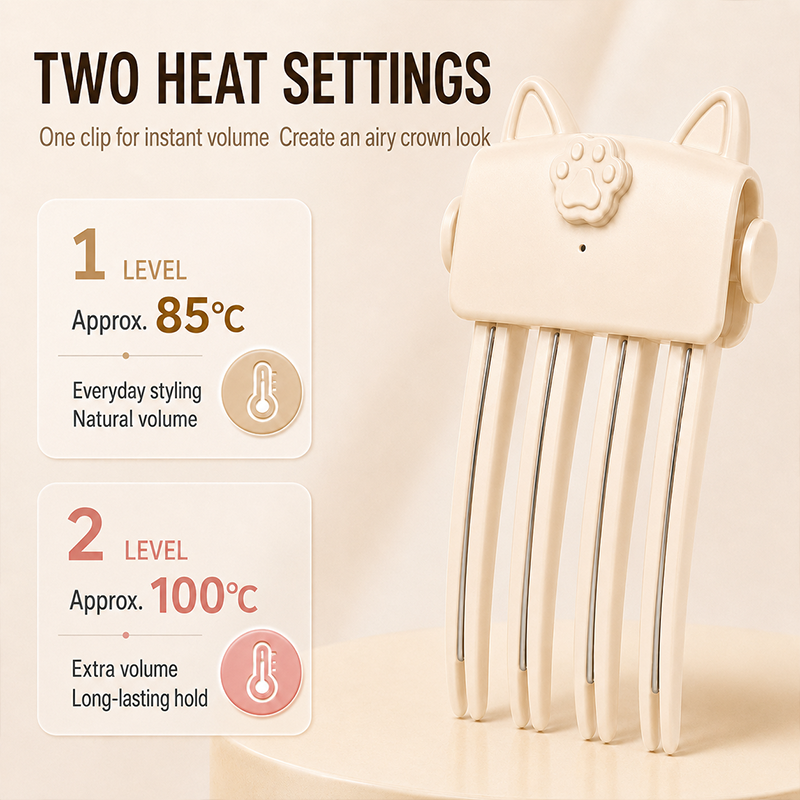 Wireless Heated Root Styler for Instant Hair Volume