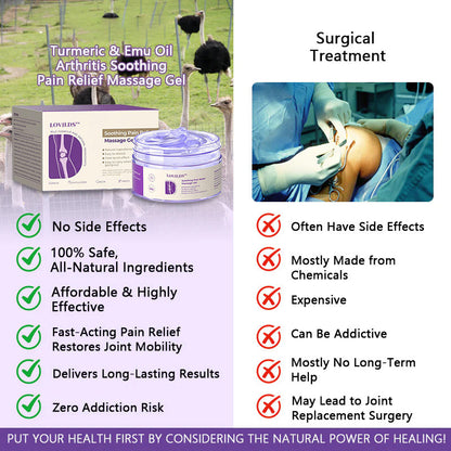 ✅ Official store: LOVILDS™ Turmeric & Emu Oil Arthritis Soothing Pain Relief Massage Gel(👨‍⚕️AAD Recommended)