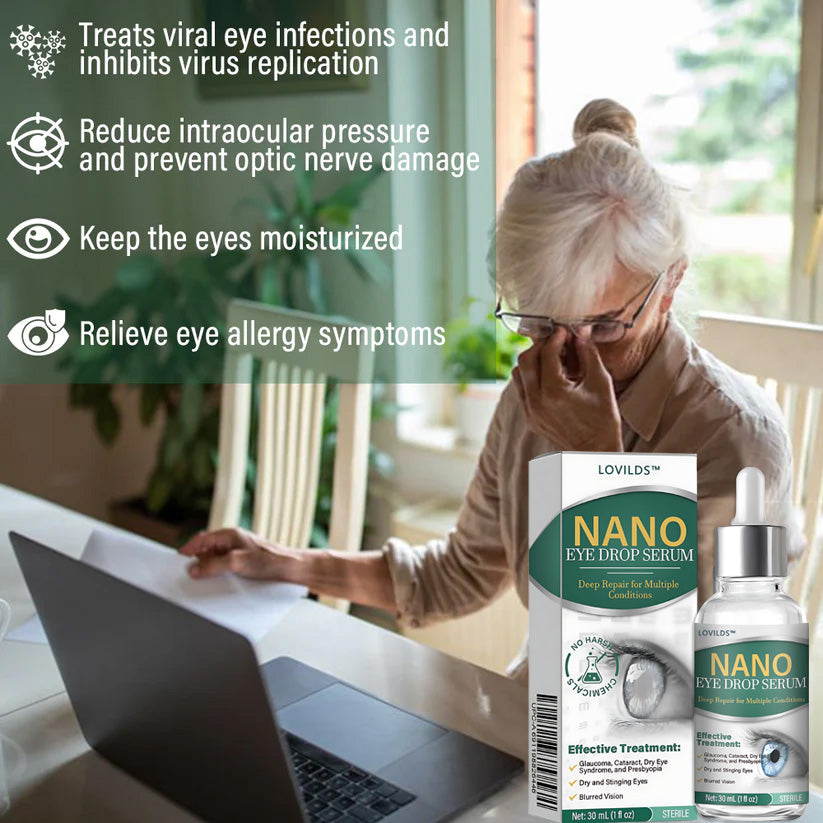 👩‍⚕️LOVILDS™ Nano Eye Drops Serum ✅FDA Approved(Suitable for presbyopia, dry eye syndrome, glaucoma, and cataracts) 👀