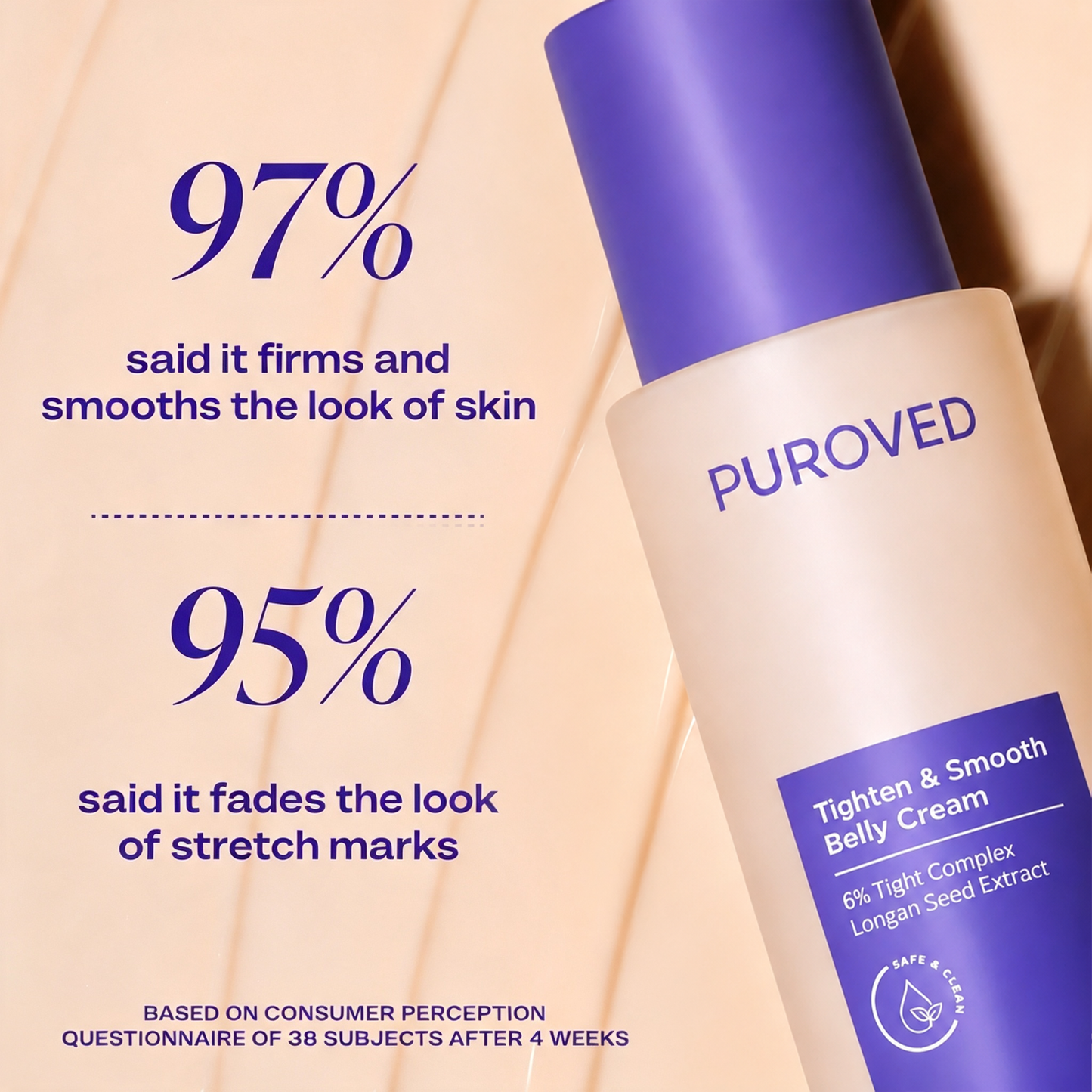 Care for changing belly skin with focused hydration.