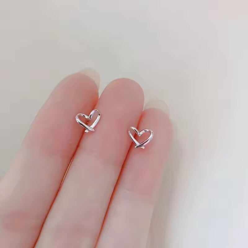 New Heart Stud Earrings for Women