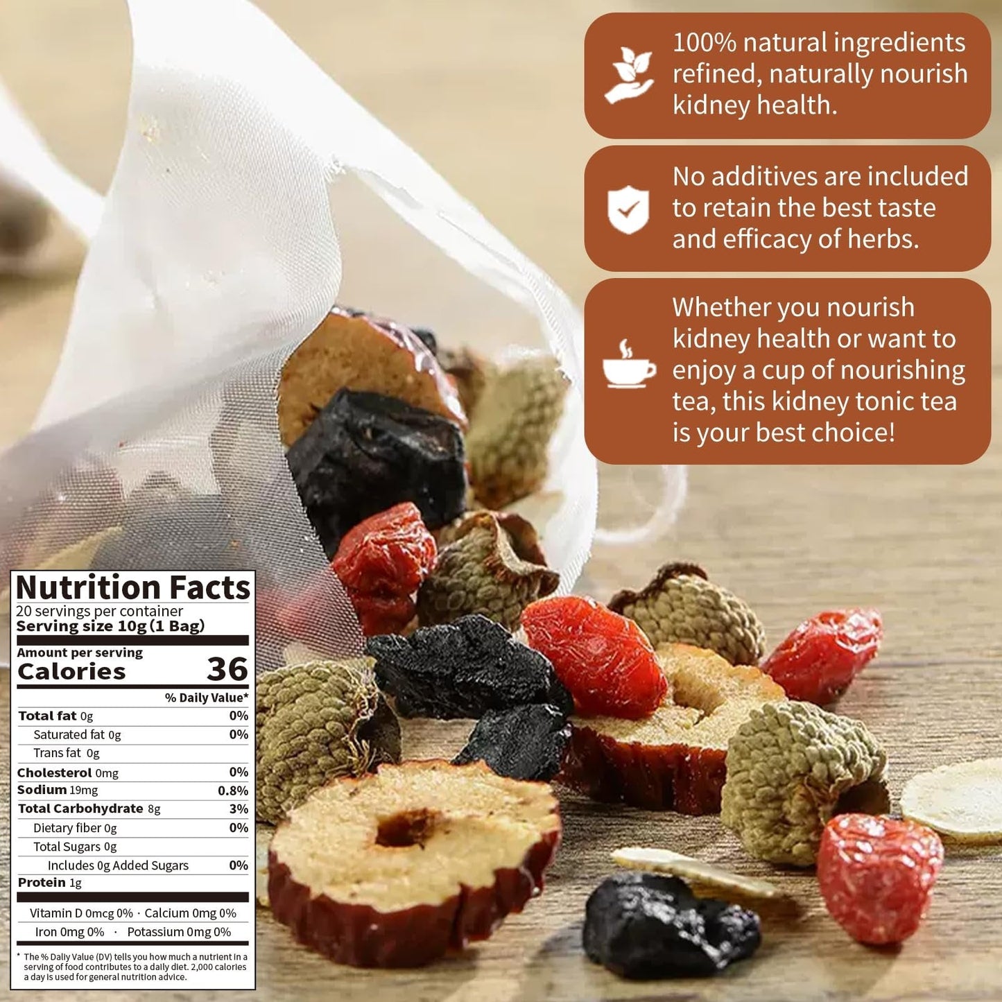 Newyuo® Ginseng & Mulberry Herbal Tea