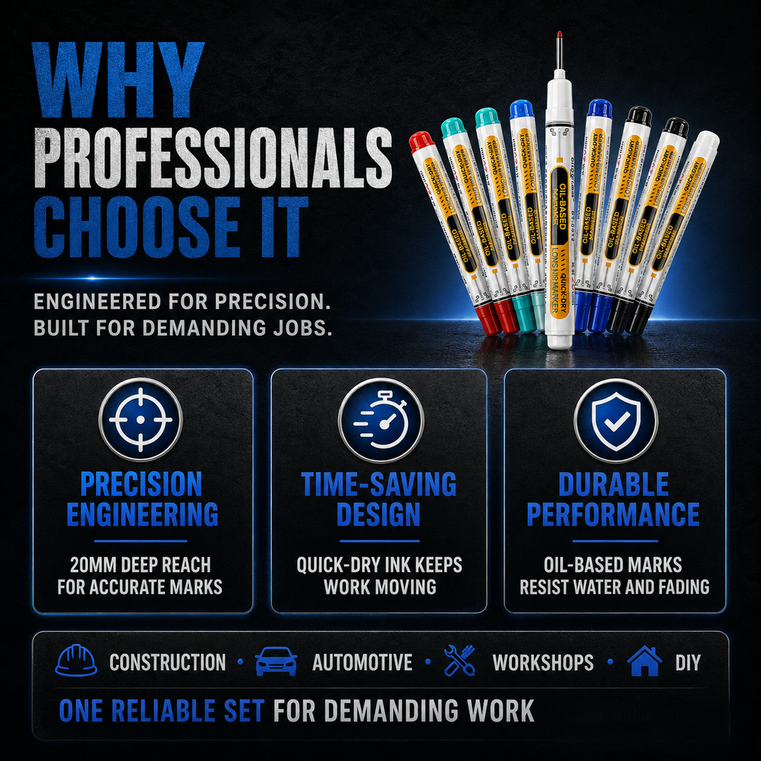 Precision Tip Quick-Dry Oil-Based Marker Pen