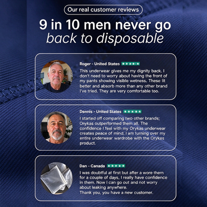 Men’s Ultra Absorbent Washable Incontinence Boxer