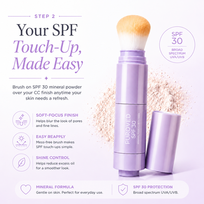 CC Serum + Solid SPF 30 Sunscreen Brush