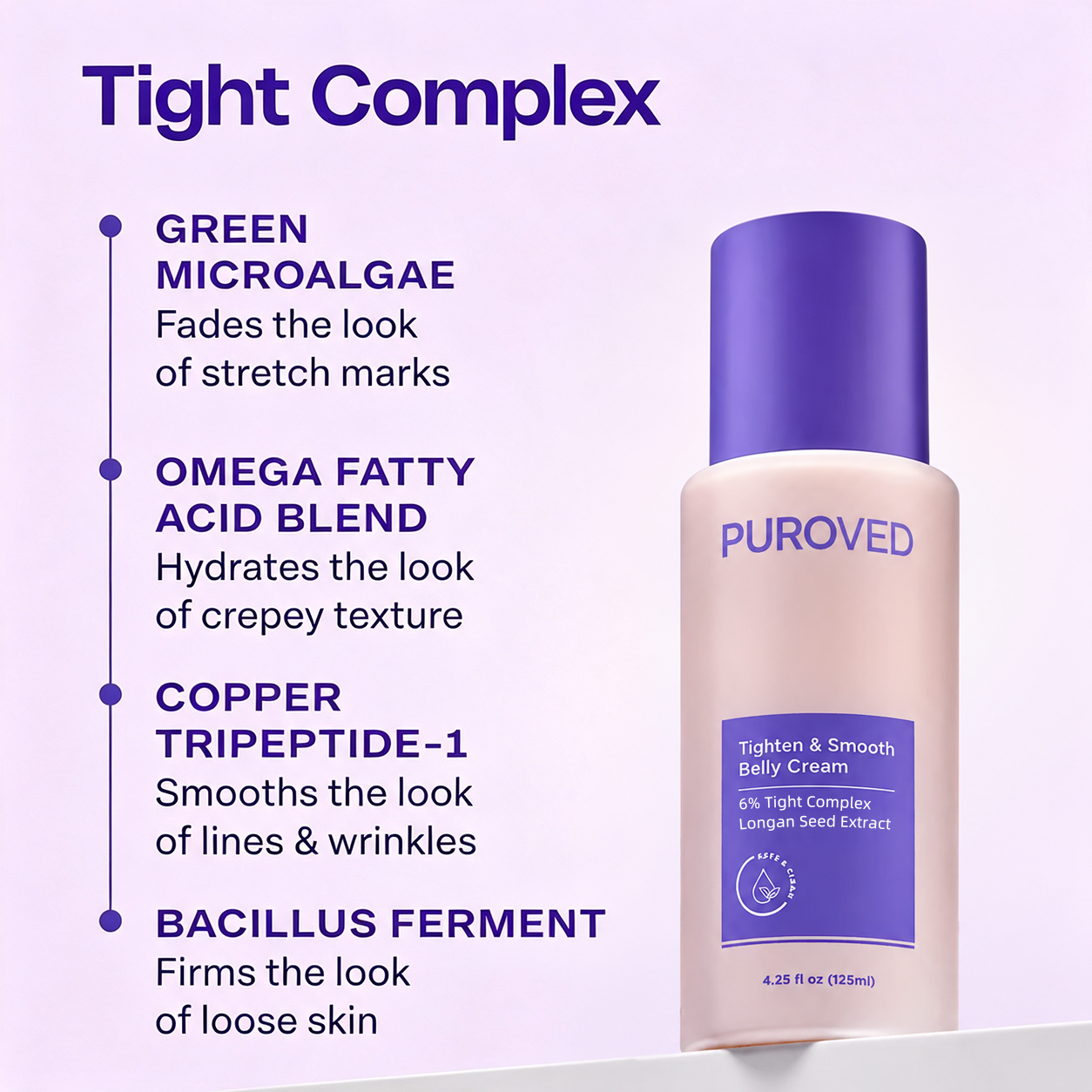 Care for changing belly skin with focused hydration.