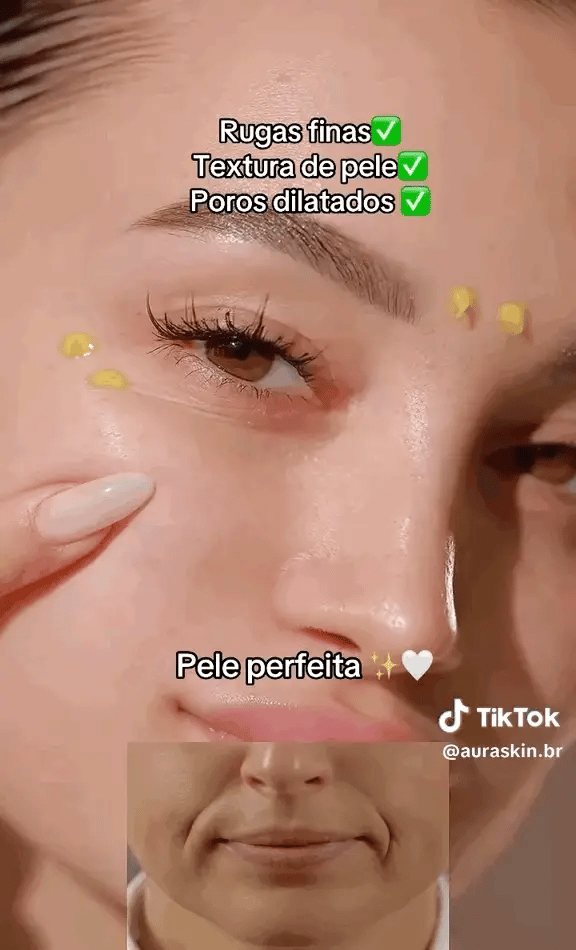 PUROVED Instant Lift Eye Cream Application