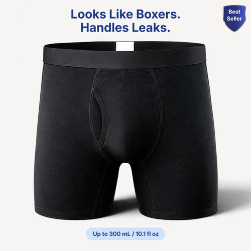 Men’s Ultra-Absorbent Incontinence Boxer Briefs(Long Version)