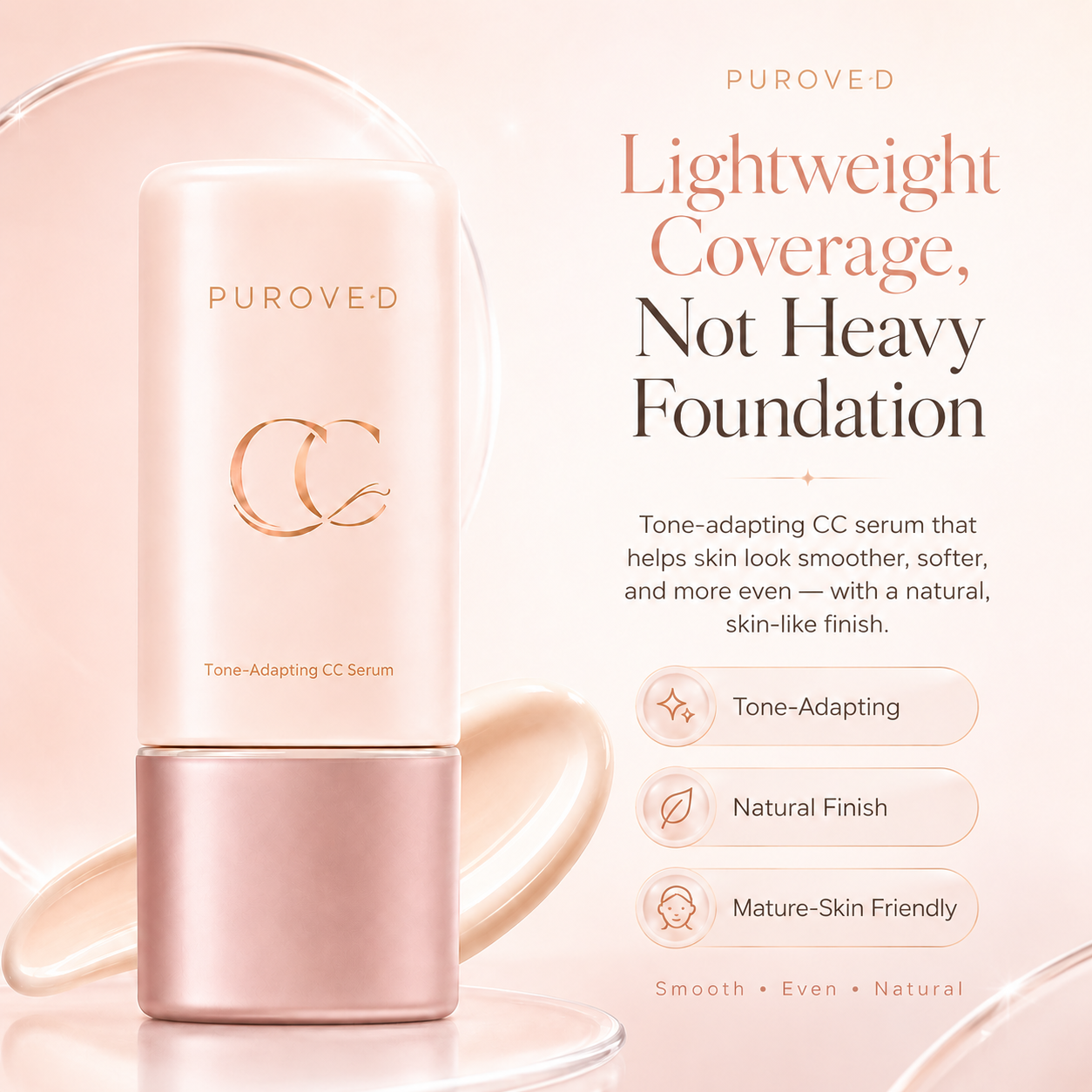CC Serum + Solid SPF 30 Sunscreen Brush